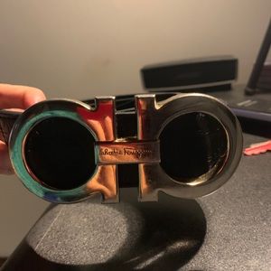 Black Ferragamo belt